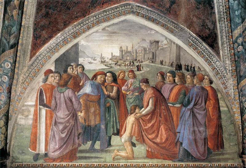 GHIRLANDAIO, Domenico Renunciation of Worldly Goods